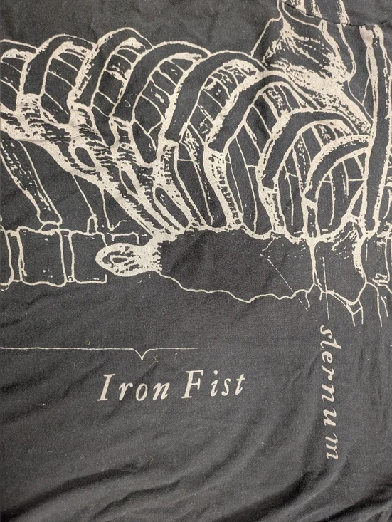 Iron Fist Skeletal Sternum Shirt Sz M - Picture 5 of 7
